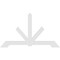 Ekena Millwork Vanguard Architectural Grade PVC Gable Bracket, 96"W x 56"H x 2"D x 6"F, 14/12 Pitch GBP096X56X0206VAN00 - alternate 4